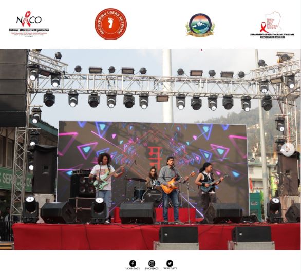 MG Marg echoed with energy, passion, and purpose as music became the voice for HIV/AIDS awareness and drug abuse prevention.