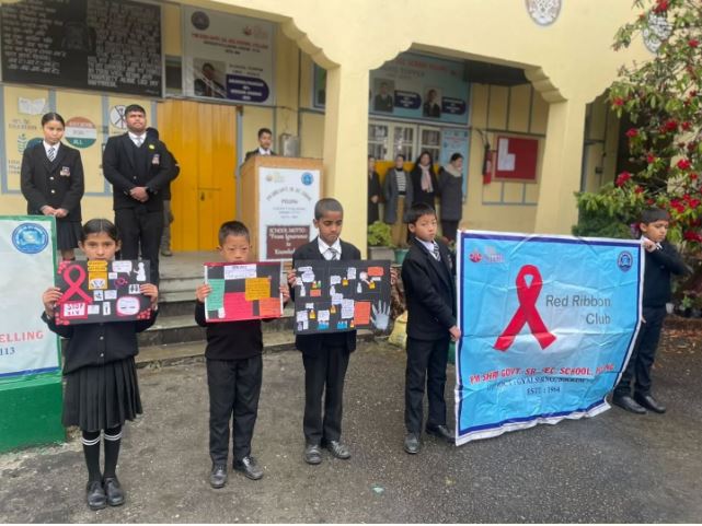 Special assembly organised by the Red Ribbon Club