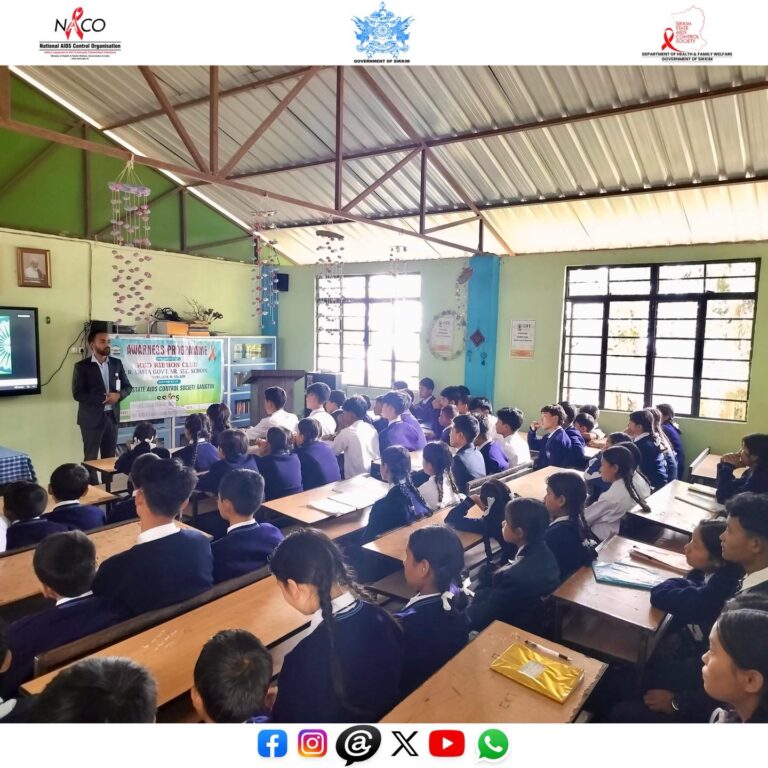 On 5th May 2026, the Red Ribbon Club of Pema Rinzing Lama Senior Secondary School, Yangsum, successfully organized an awareness session focusing on Substance Abuse, HIV/AIDS, and Mental Health